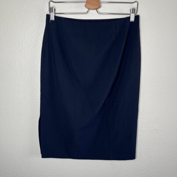 Bundle of 2 Ann Taylor Black and Navy Pencil Skirts Size 6 Business Professional - Picture 9 of 12